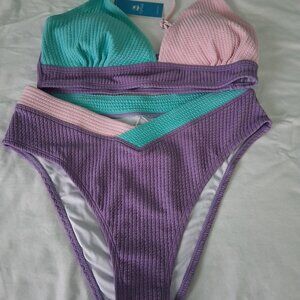 NWT bikini multi colored size M